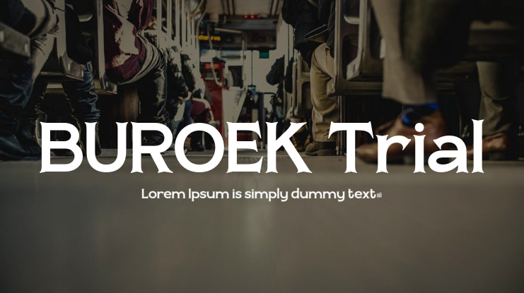 BUROEK Trial Font