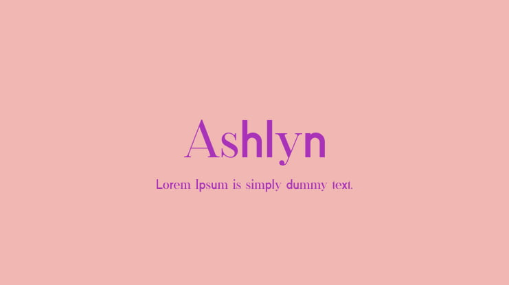 Ashlyn Font