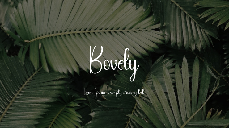 Bovely Font