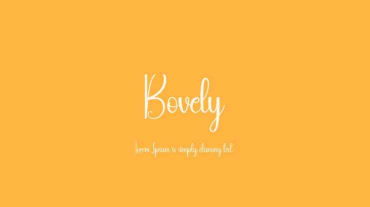 Bovely Font