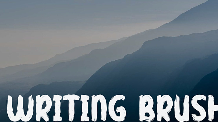 Writing Brush Font
