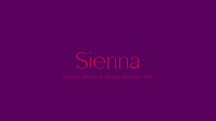 Sienna Font