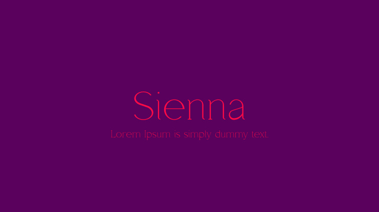 Sienna Font