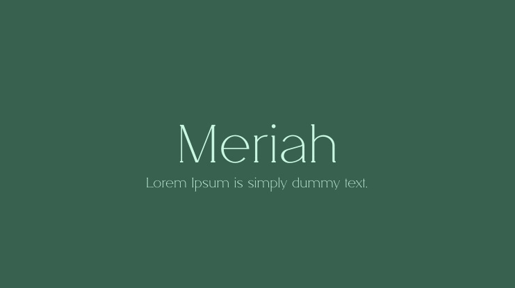 Meriah Font