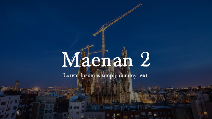 Maenan 2 Font