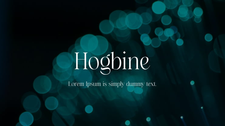 Hogbine Font
