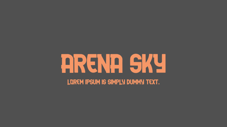 Arena Sky Font