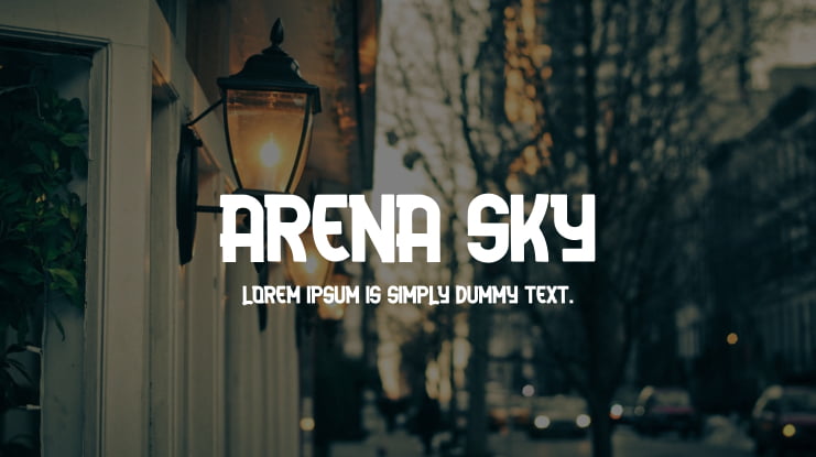 Arena Sky Font