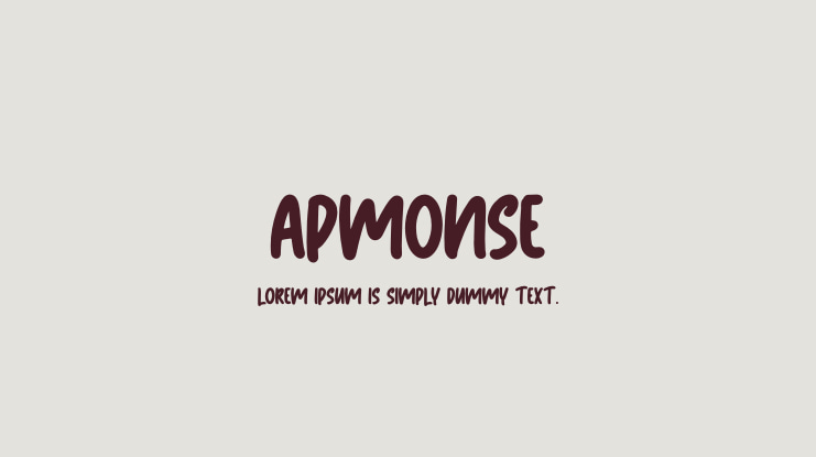 Apmonse Font