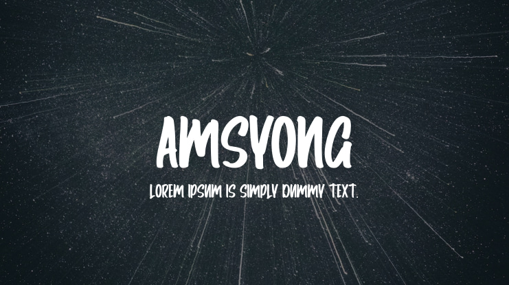 Amsyong Font