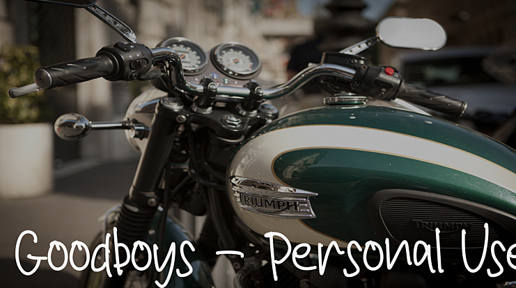 Goodboys - Personal Use Font
