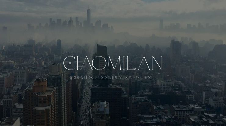 CiaoMilan Font
