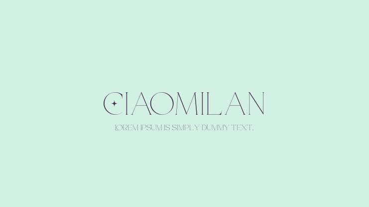 CiaoMilan Font