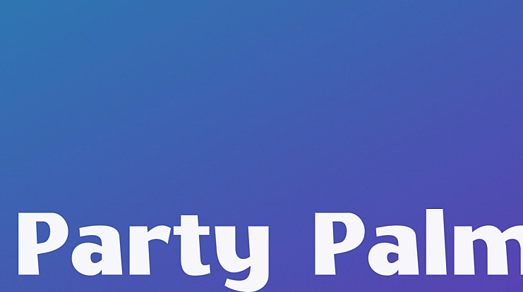 Party Palm Font