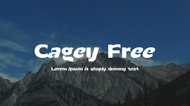 Cagey Free Font