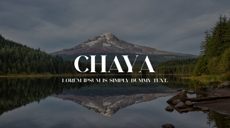 Chaya Font