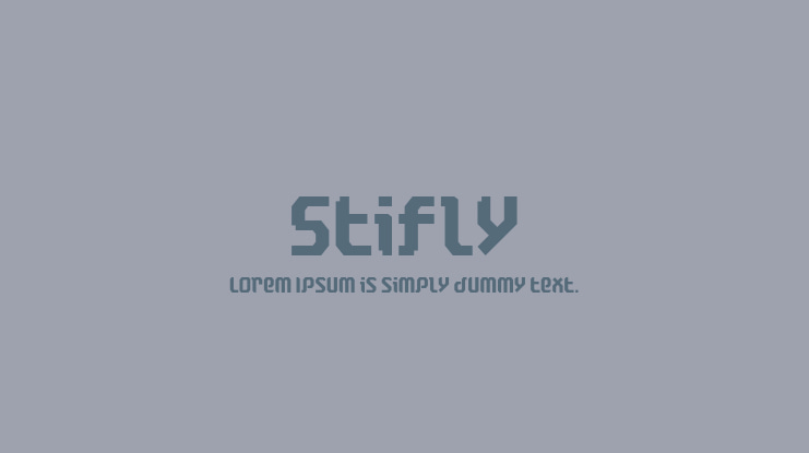 Stifly Font