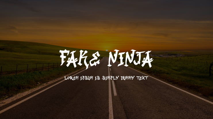 Fake Ninja Font
