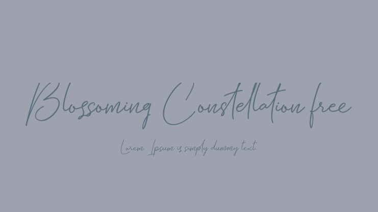 Blossoming Constellation free Font