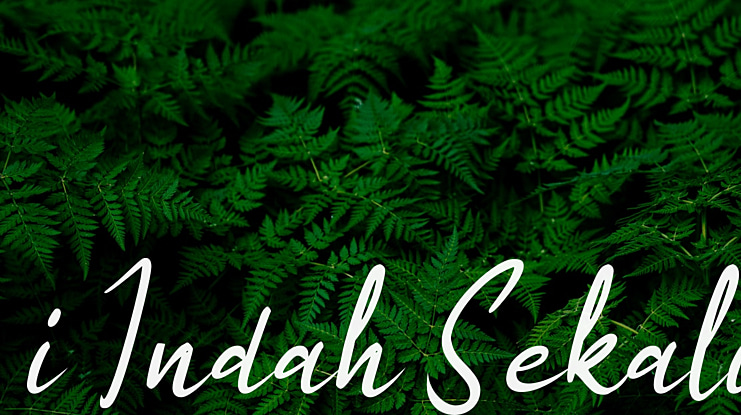i Indah Sekali Font
