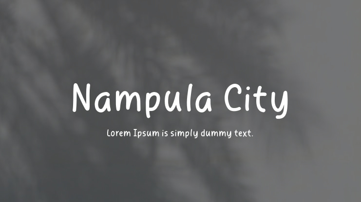 Nampula City Font