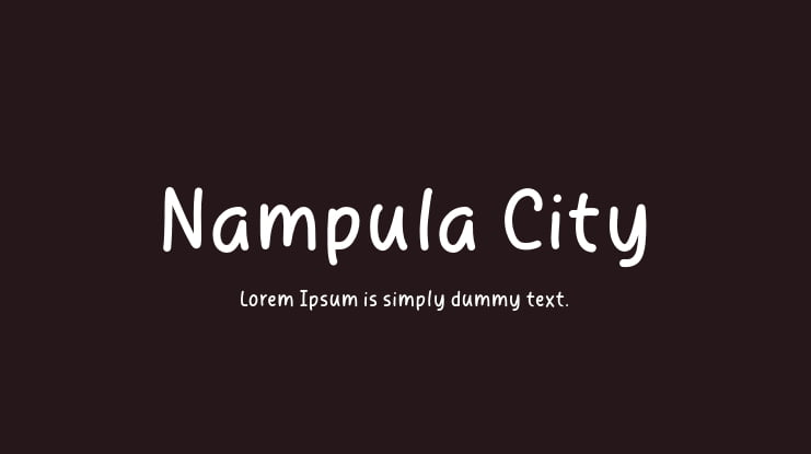 Nampula City Font
