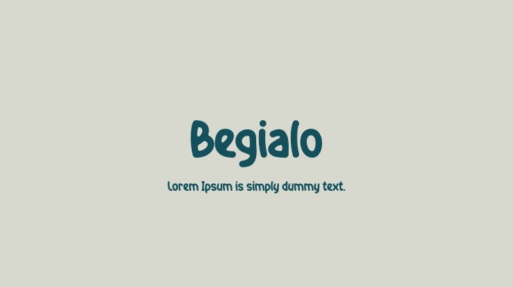 Begialo Font