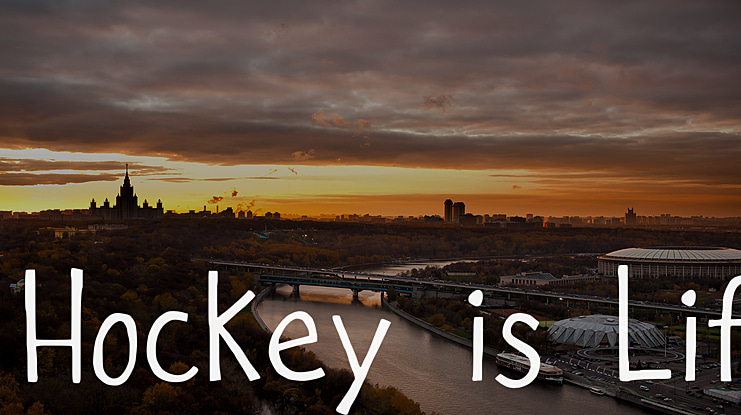 Hockey is Lif Font