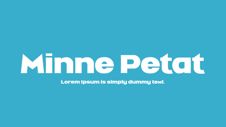 Minne Petat Font