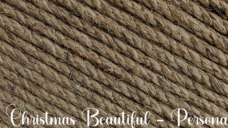 Christmas Beautiful - Personal Font