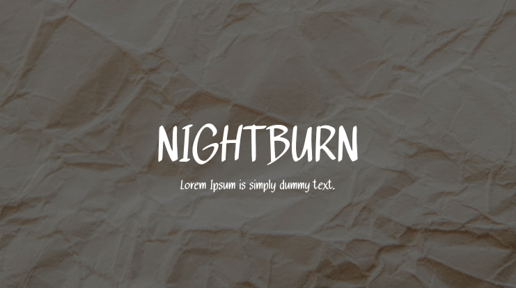NIGHTBURN Font