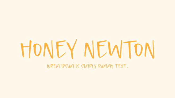 Honey Newton Font