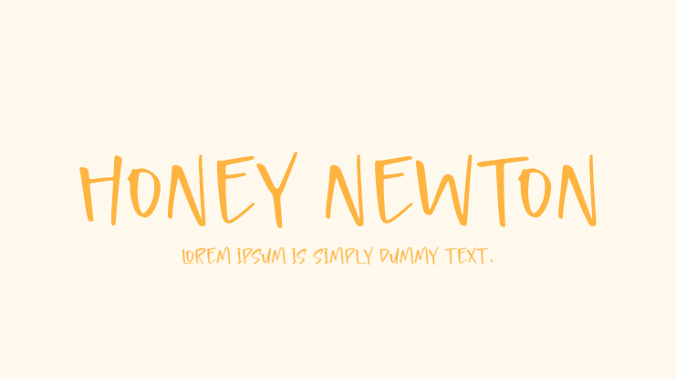 Honey Newton Font