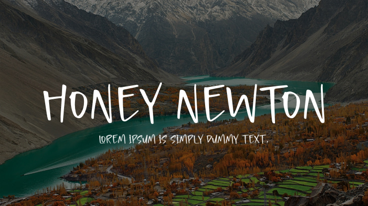 Honey Newton Font