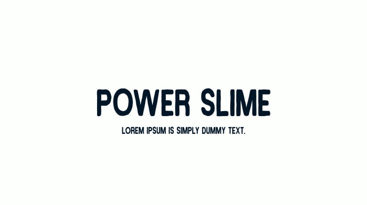Power Slime Font