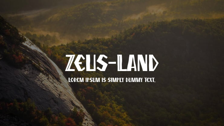 Zeus-Land Font