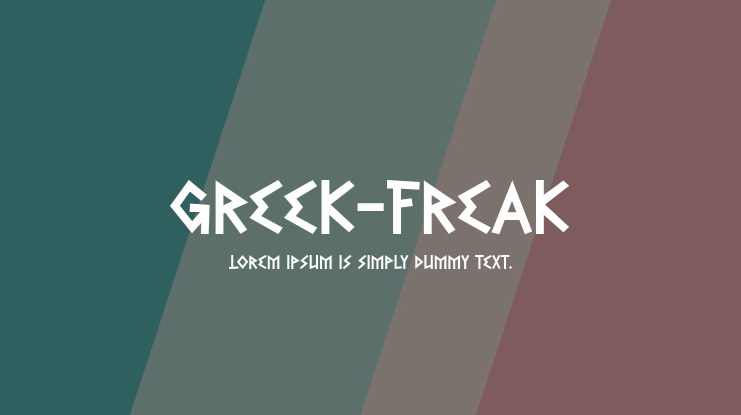 Greek-Freak Font