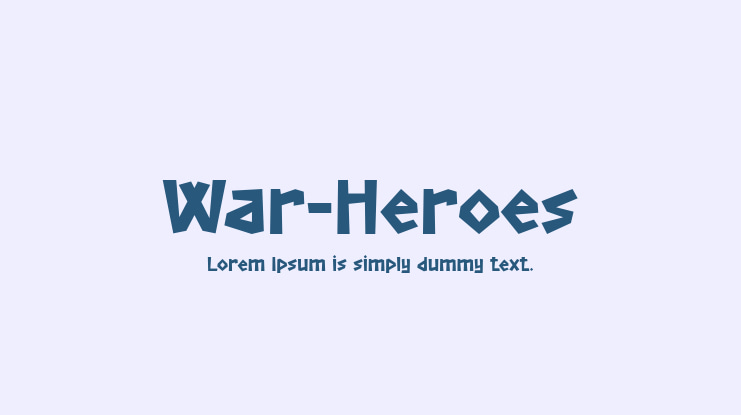 War-Heroes Font
