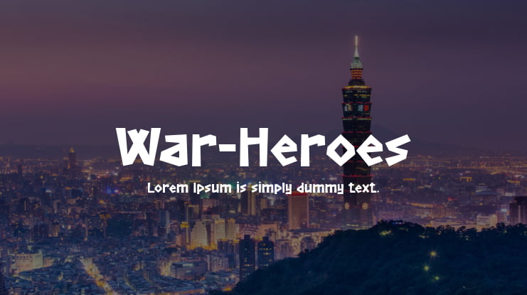 War-Heroes Font