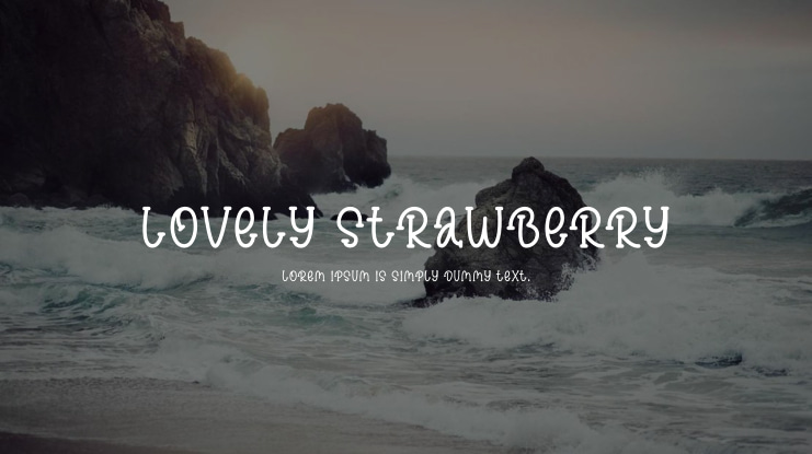 Lovely Strawberry Font