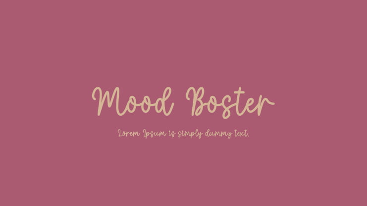 Mood Boster Font