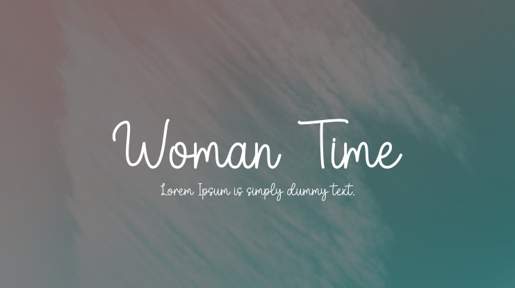 Woman Time Font