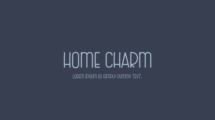 Home Charm Font