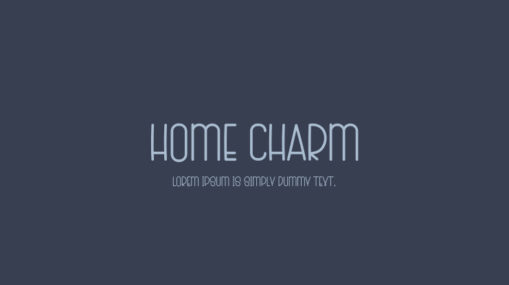 Home Charm Font
