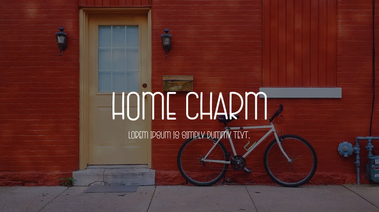 Home Charm Font