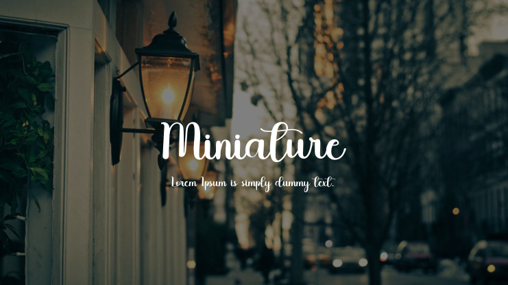 Miniature Font