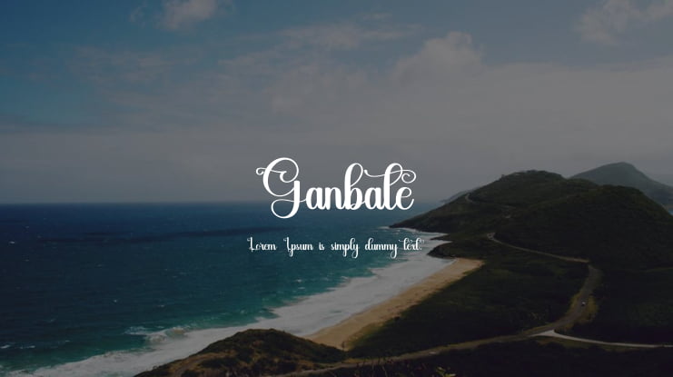 Ganbate Font