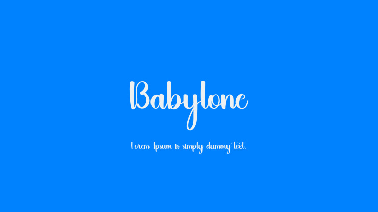 Babylone Font