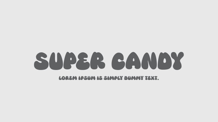 Super Candy Font