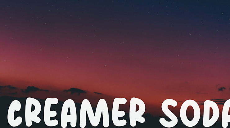 Creamer Soda Font